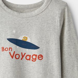 rise little earthling Long Sleeve Tee - Bon Voyage / 2-3y