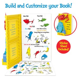 Exclusive Dr. Suess Build-A-Books: One Fish, Two Fish - 106 Pieces