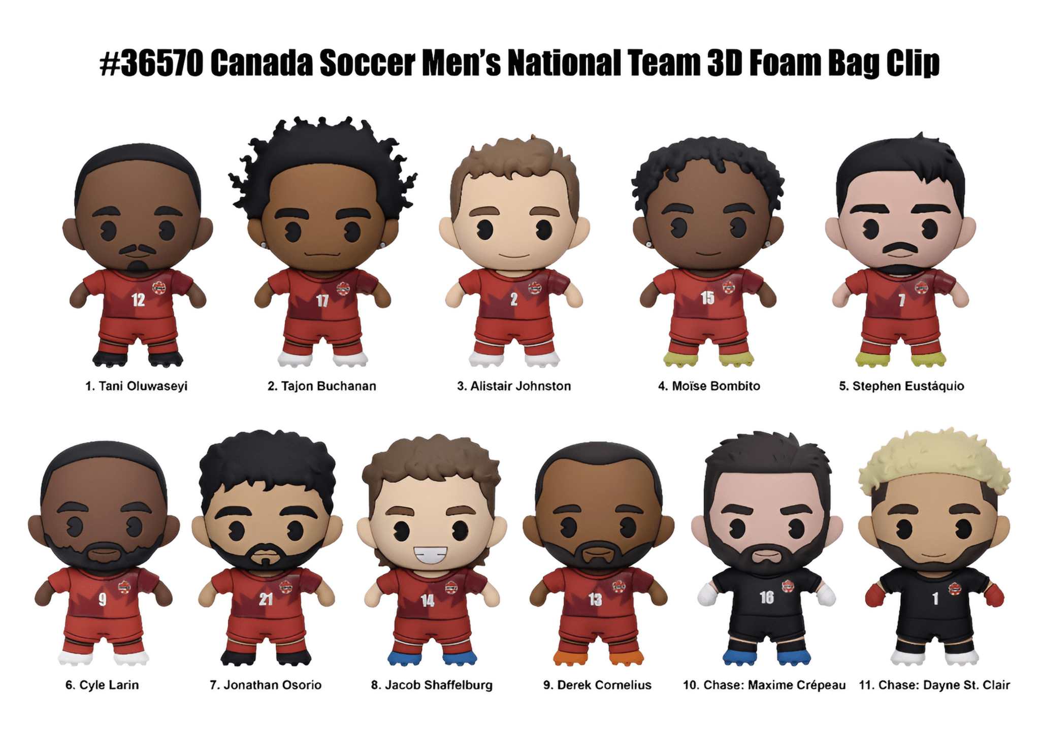 2026 Team Canada World Cup 3D Foam Bag Clip - Image 2