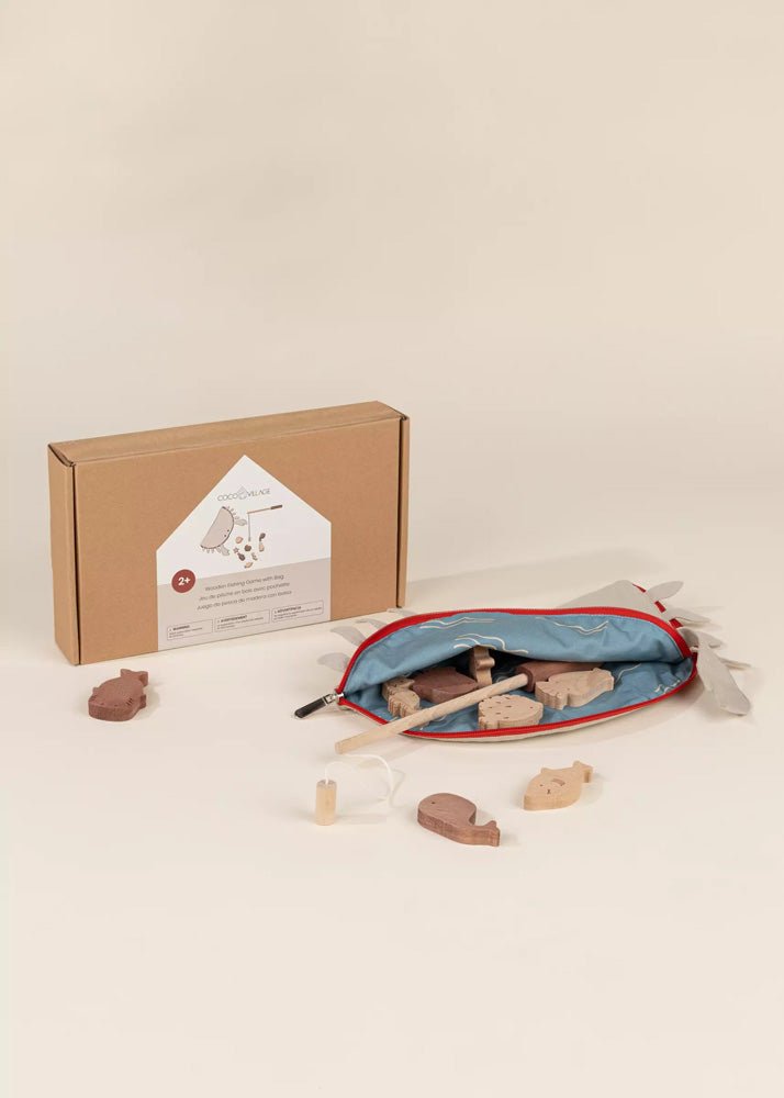 Wooden Fishing Game with Bag - Image 8