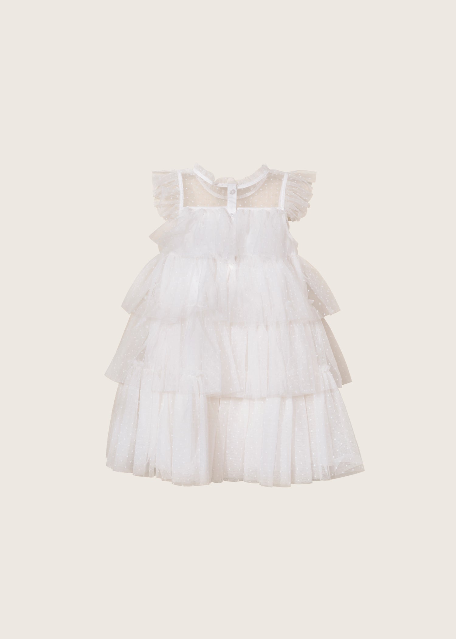 Tiered Dress TGHDR48 - White / 12-18m - Image 3