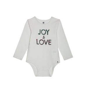 Comfort fit Bodysuit BUFON12 - Antique White Joy & Love / 0-3m