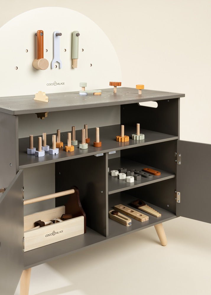 Coco Village Wooden Workbench Playset - Image 10