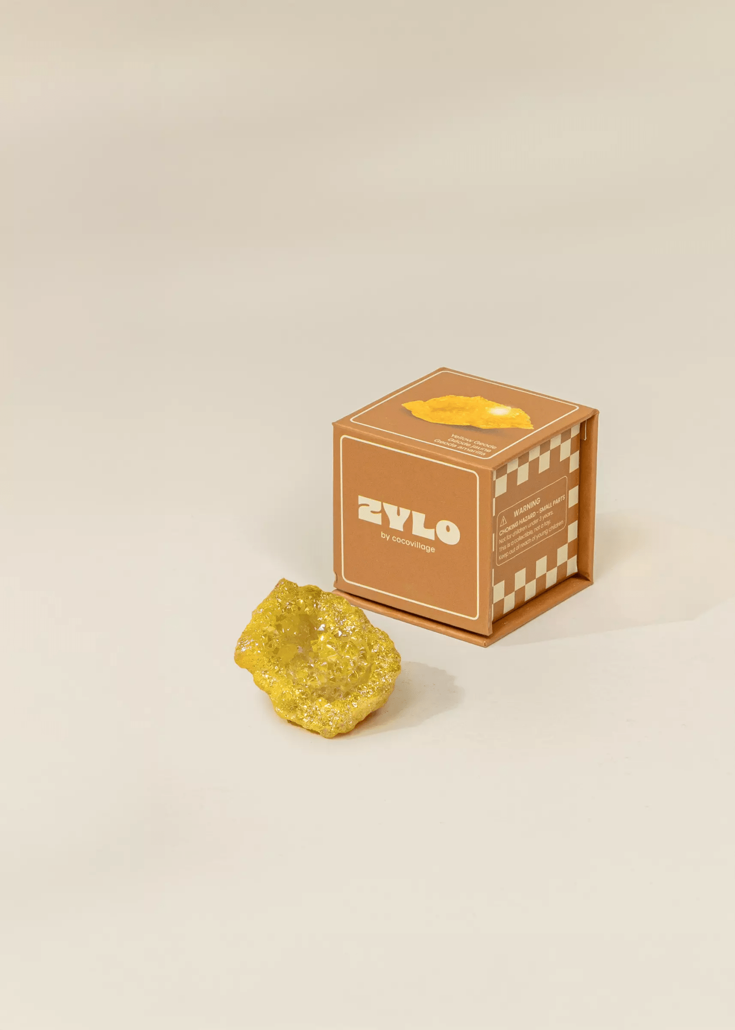 Coco Village Collectible Mineral - Yellow Geode