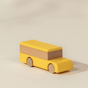 Coco Village Wooden Vehicle - School Bus