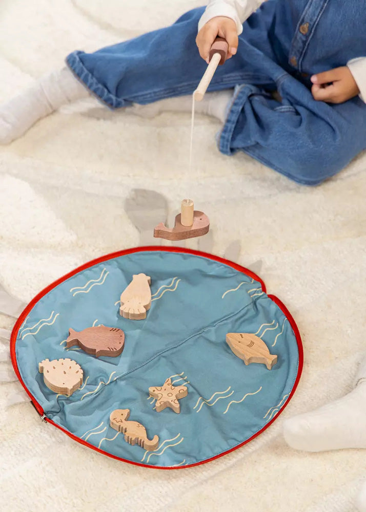 Wooden Fishing Game with Bag - Image 16