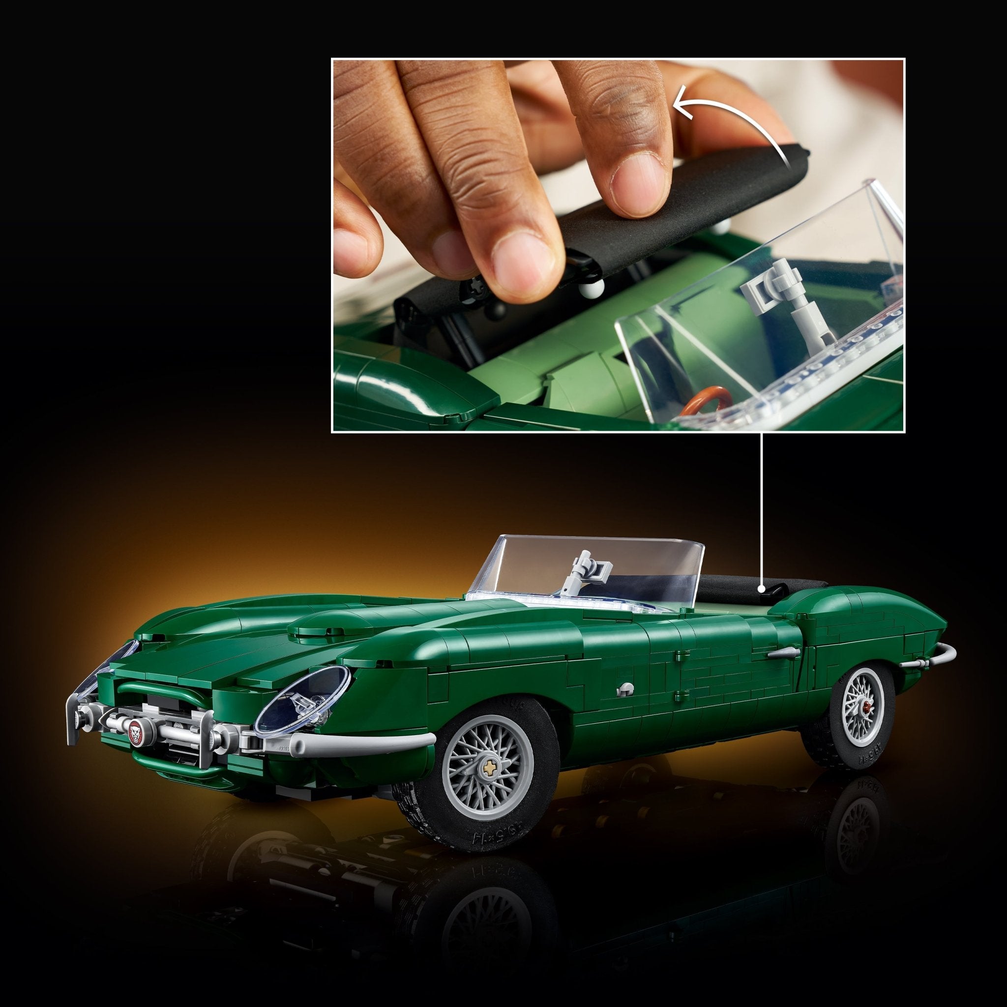 Premium LEGO® Icons Jaguar E-Type Building Set 11381 - Image 3
