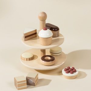 Hot Coco Village Wooden Desserts Tower