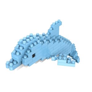 Exclusive MMT Mini Construction Blocks Set Animals Assorted