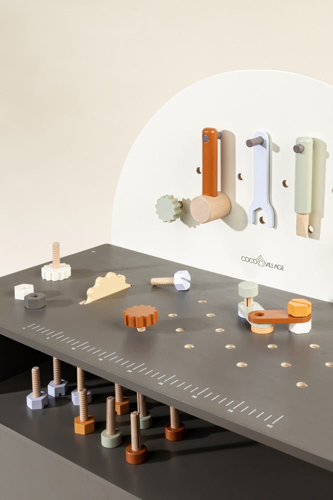 Coco Village Wooden Workbench Playset - Image 8