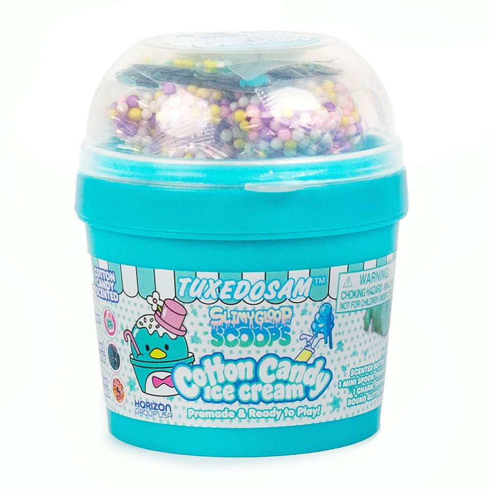 Slimygloop Scoops Tuxedo Cotton Candy Ice Cream