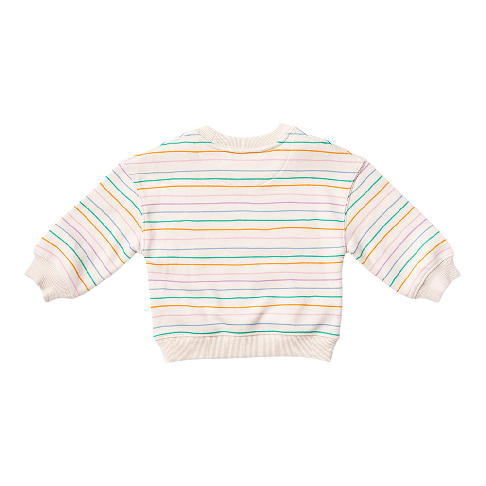 Ms.Rachel Sweatshirt - White Stripe / 18-24m - Image 5