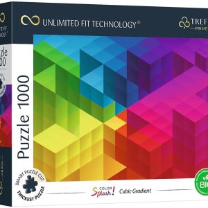 Exclusive Trefl Prime UFT Coulor Splash: Cubic Gradient 1000 PC Puzzle