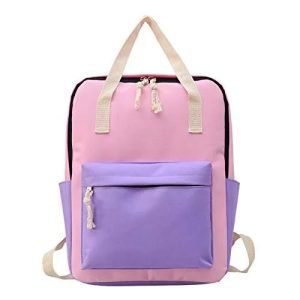 Karaze 78 Stylish Design Light Weight Water Resistant Backpack - Pink and Violet