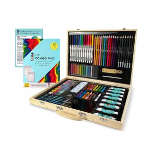 iHeartArt Deluxe Wooden Everything Art Case