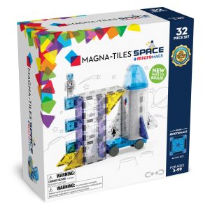 Exclusive MAGNA-TILES® Space 32-Piece Construction Set