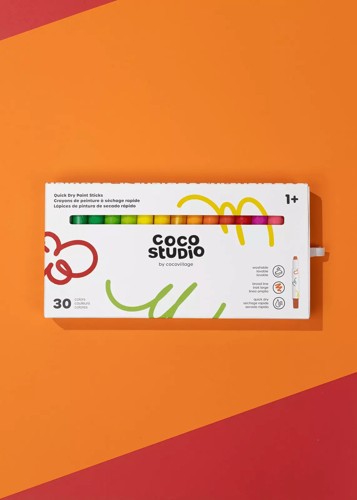 Hot Quick Dry Paint Sticks Set - 30 colors - Image 2