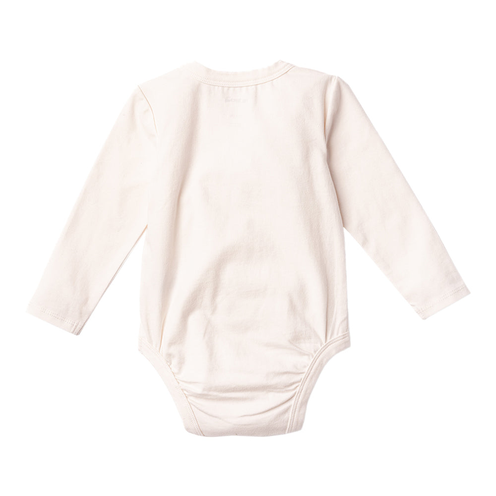 Ms.Rachel Long Sleeve Bodysuit - White/Blue / 12-18m - Image 5