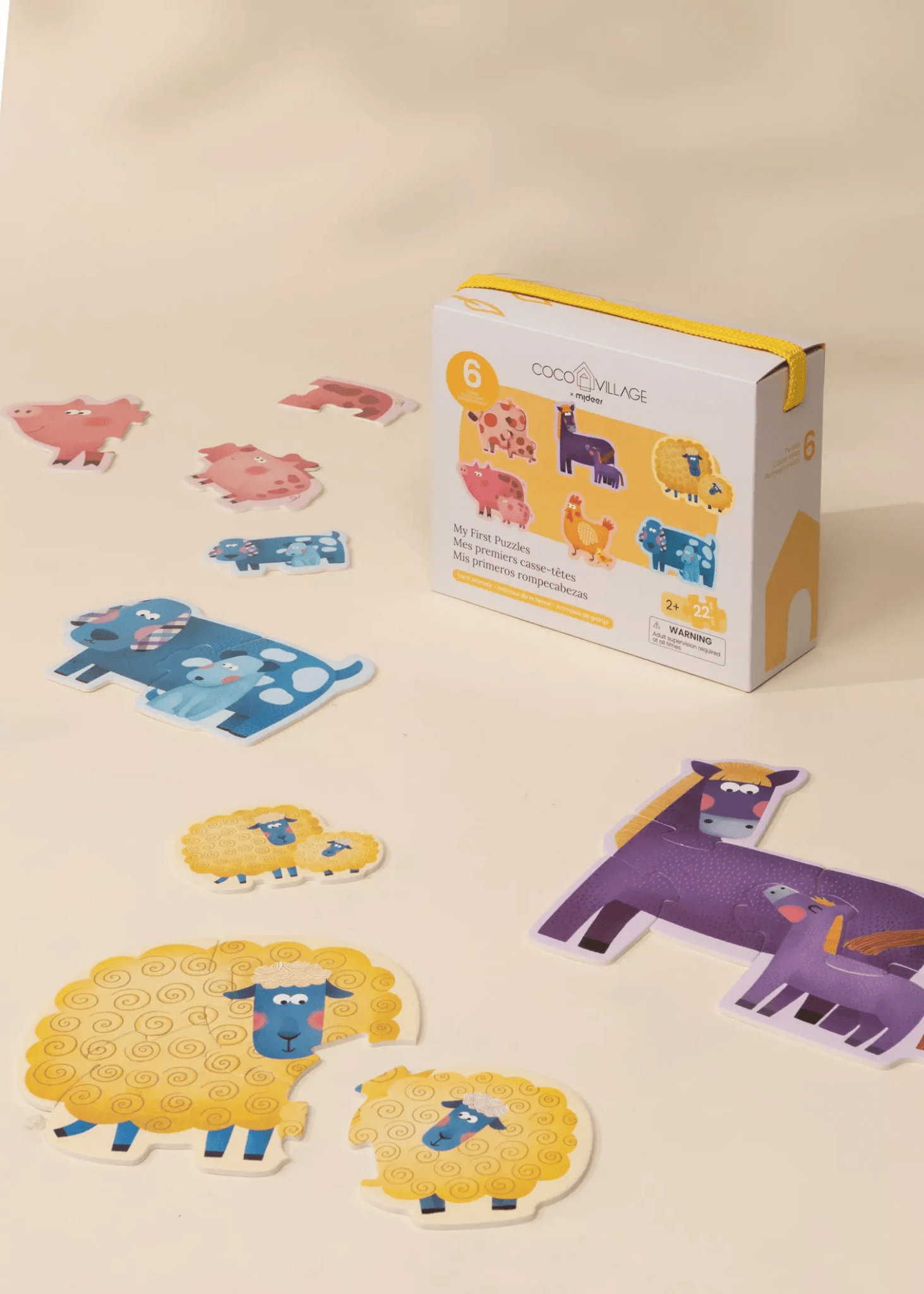 Coco Village My first Puzzles - Farm Animals (6 puzzles)
