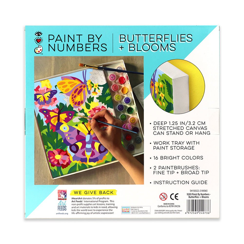 iHeartArt Paint By Numbers- Butterflies + Blooms - Image 3