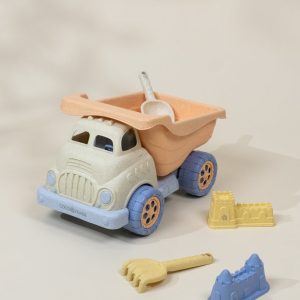 Coco Village Oversized 5-Piece Wheat Straw Sand Toy Set – Dump Truck & Accessories