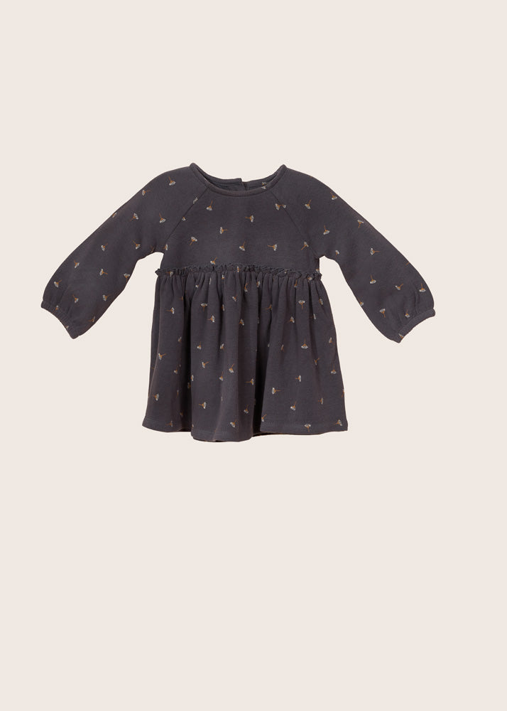 Empire Waist Dress - Obsidian / 0-3m
