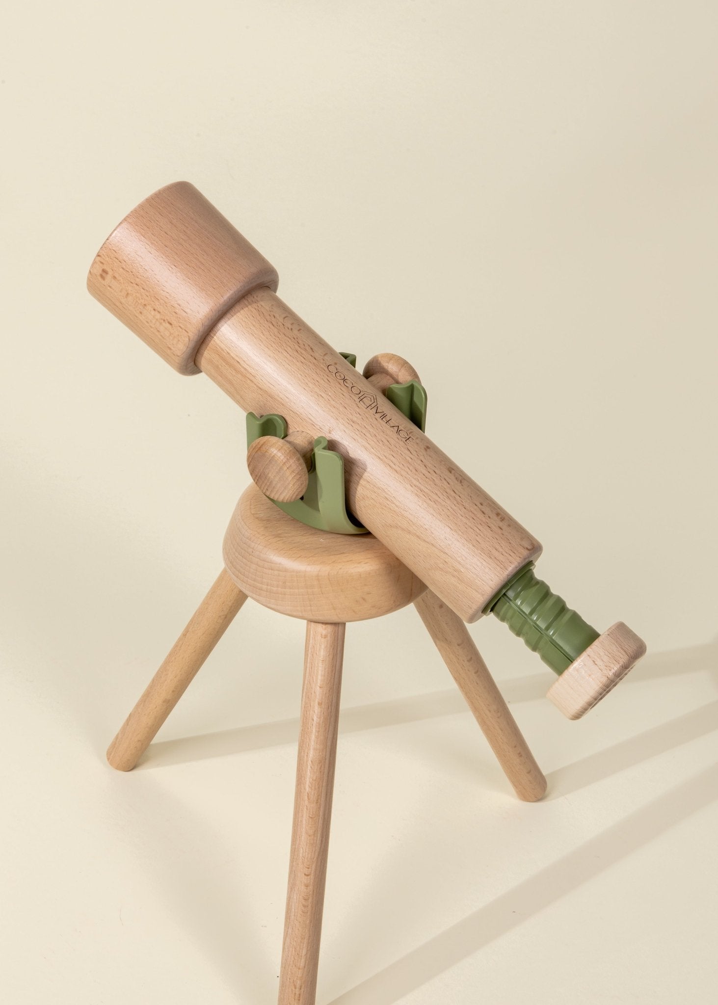 Coco Village Wooden Tripod Telescope – 15x Zoom - Image 2