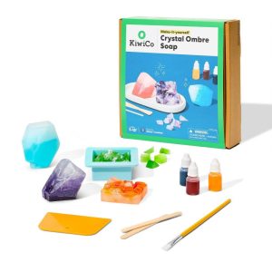 KiwiCo Crystal Ombre Soap Making
