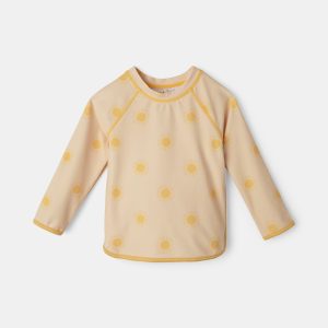 rise little earthling Long Sleeve Rashguard - Light Green / 2-3y