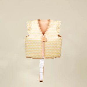 Premium Neoprene Kids Ruffle Swimming Vest – Gelato (4–6Y)