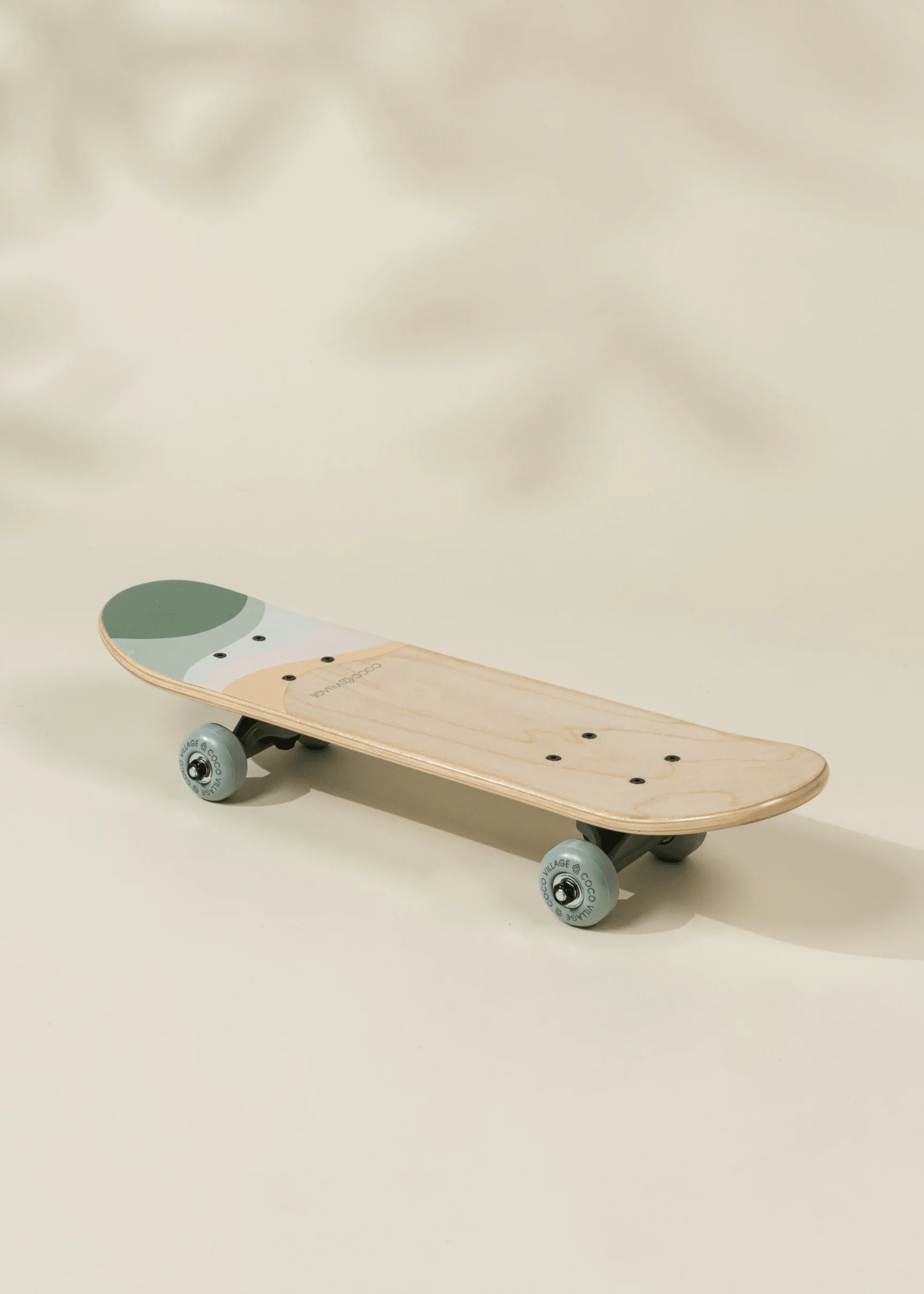 Coco Village Kids’ Wooden Classic Skateboard – Rolling Frogs