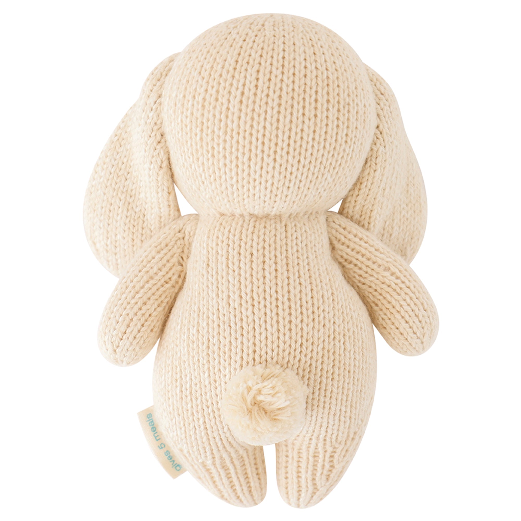 Cuddle + Kind Baby Bunny (Oatmeal) Hand-Knit Doll - Image 2