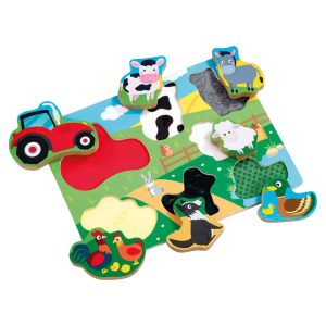 Woodlets Touch & Feel Puzzle - Farm