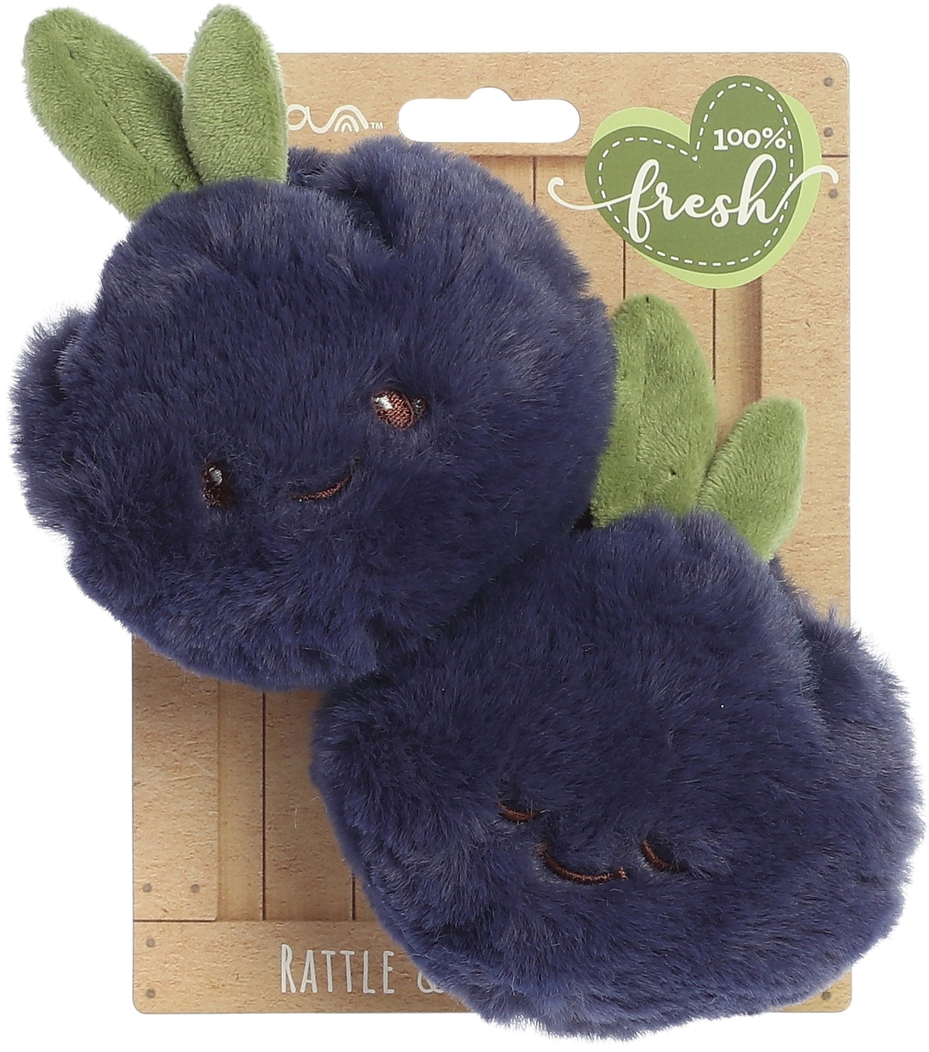Precious Produce Blueberry Rattle & Crinkle Set 3.5"