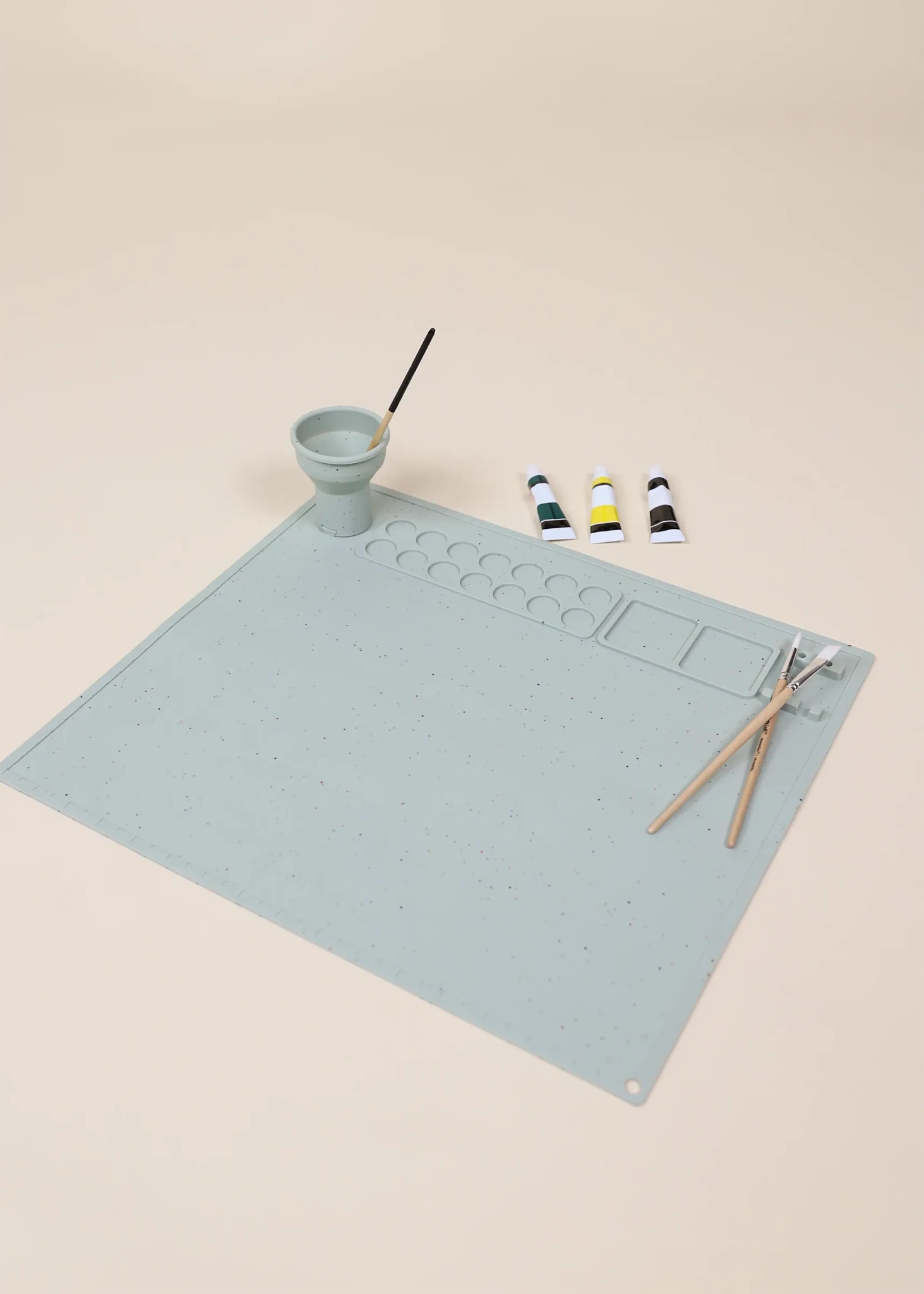 Art Painting Silicone Placemat - Seafoam
