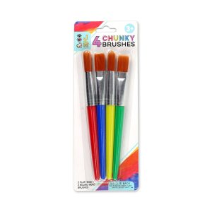 Bright Stripes JR 4 Chunky Brushes