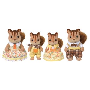 Calico Critters Walnut Squirrel Family