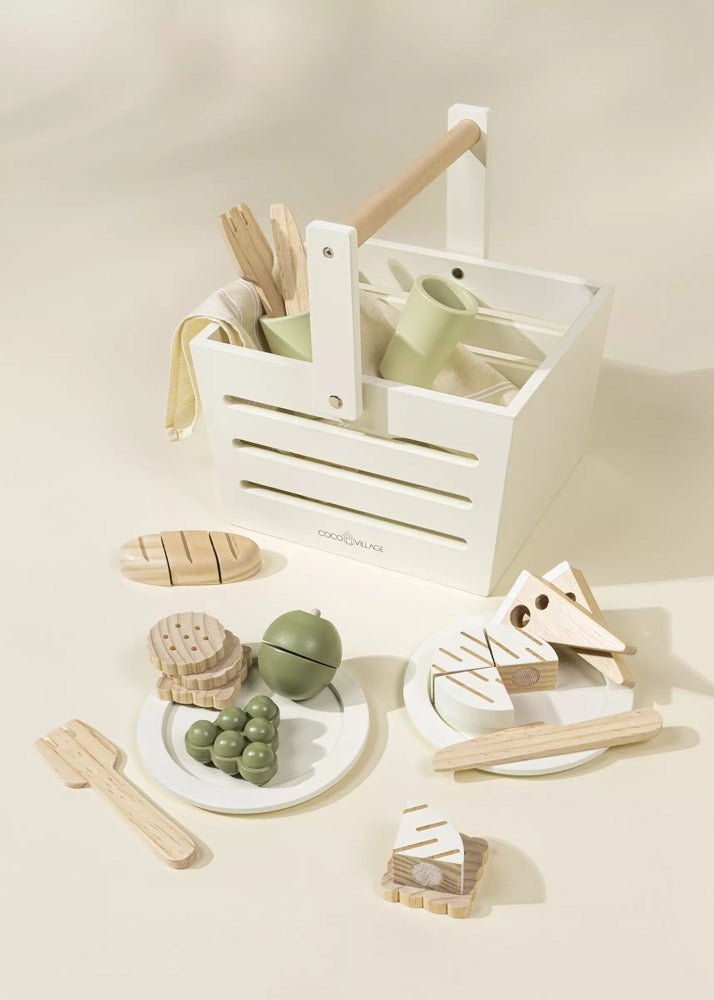 Coco Village Wooden Picnic Playset and Accessories