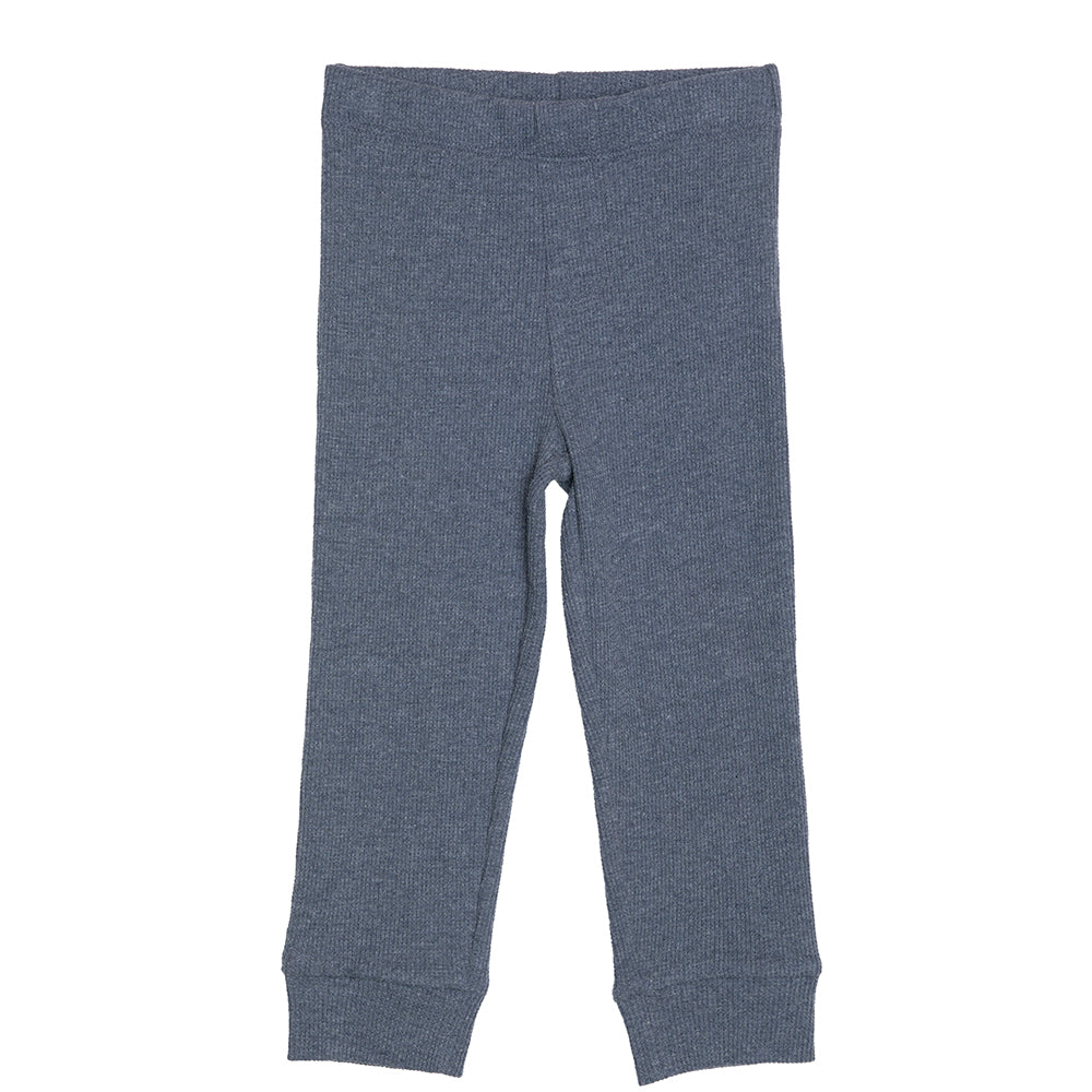 Exclusive Rise Little Earthling Waffle Legging - Navy / 3-4y