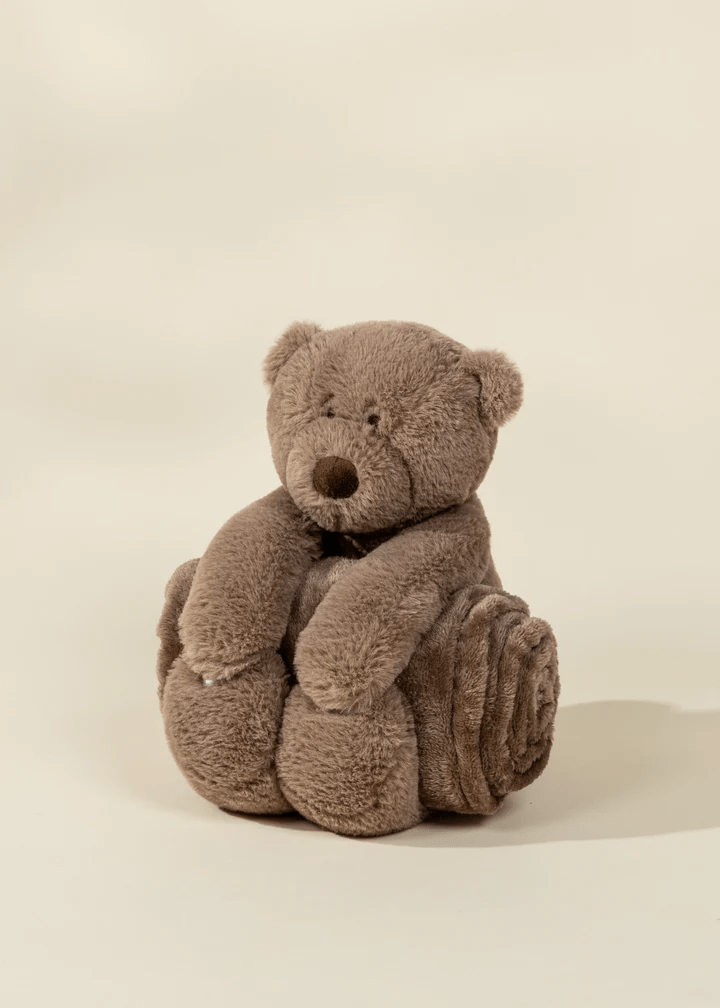Exclusive Coco Village Bear Plush Toy & Snuggling Blanket - Image 2