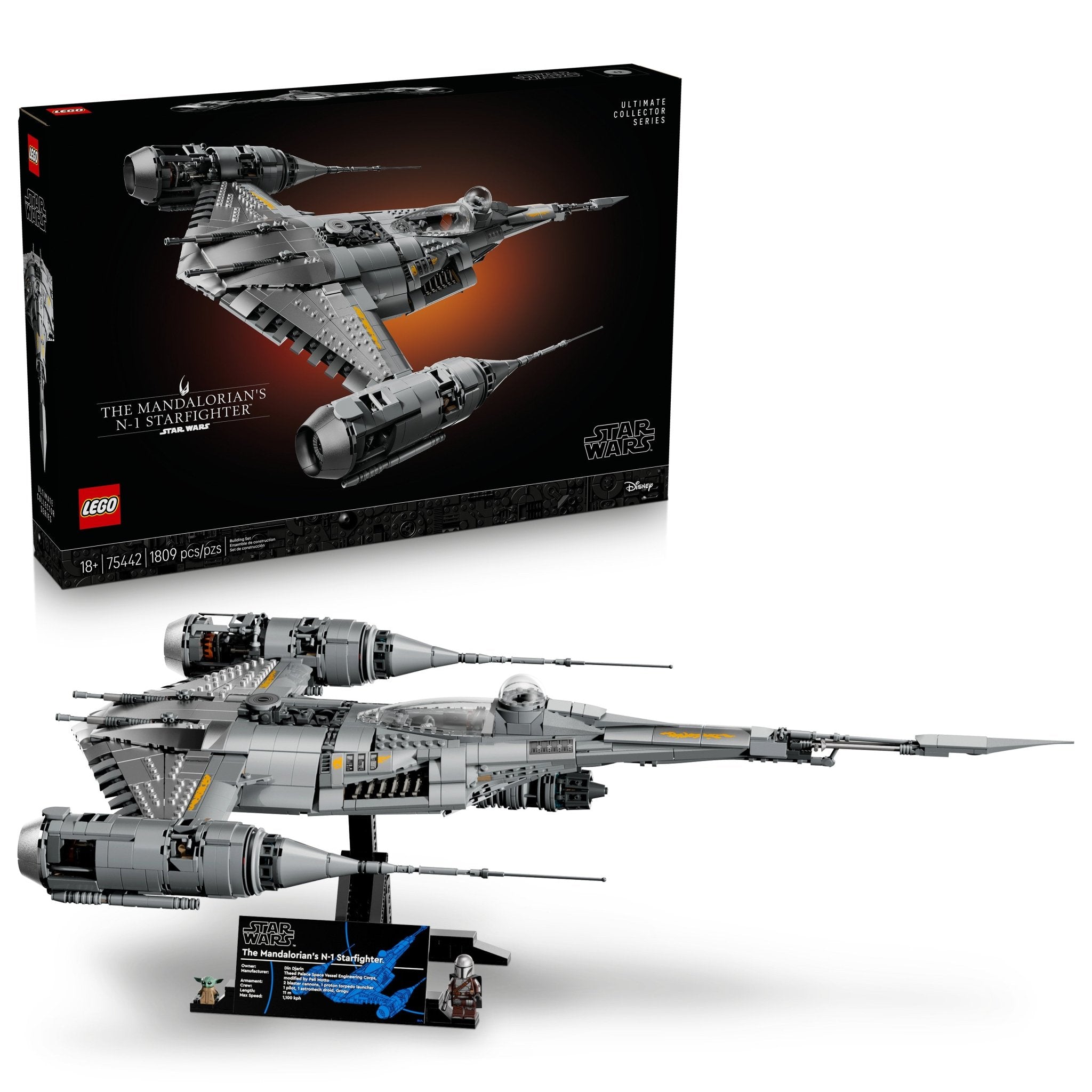 Hot LEGO® Star Wars The Mandalorian's N-1 Starfighter 75442