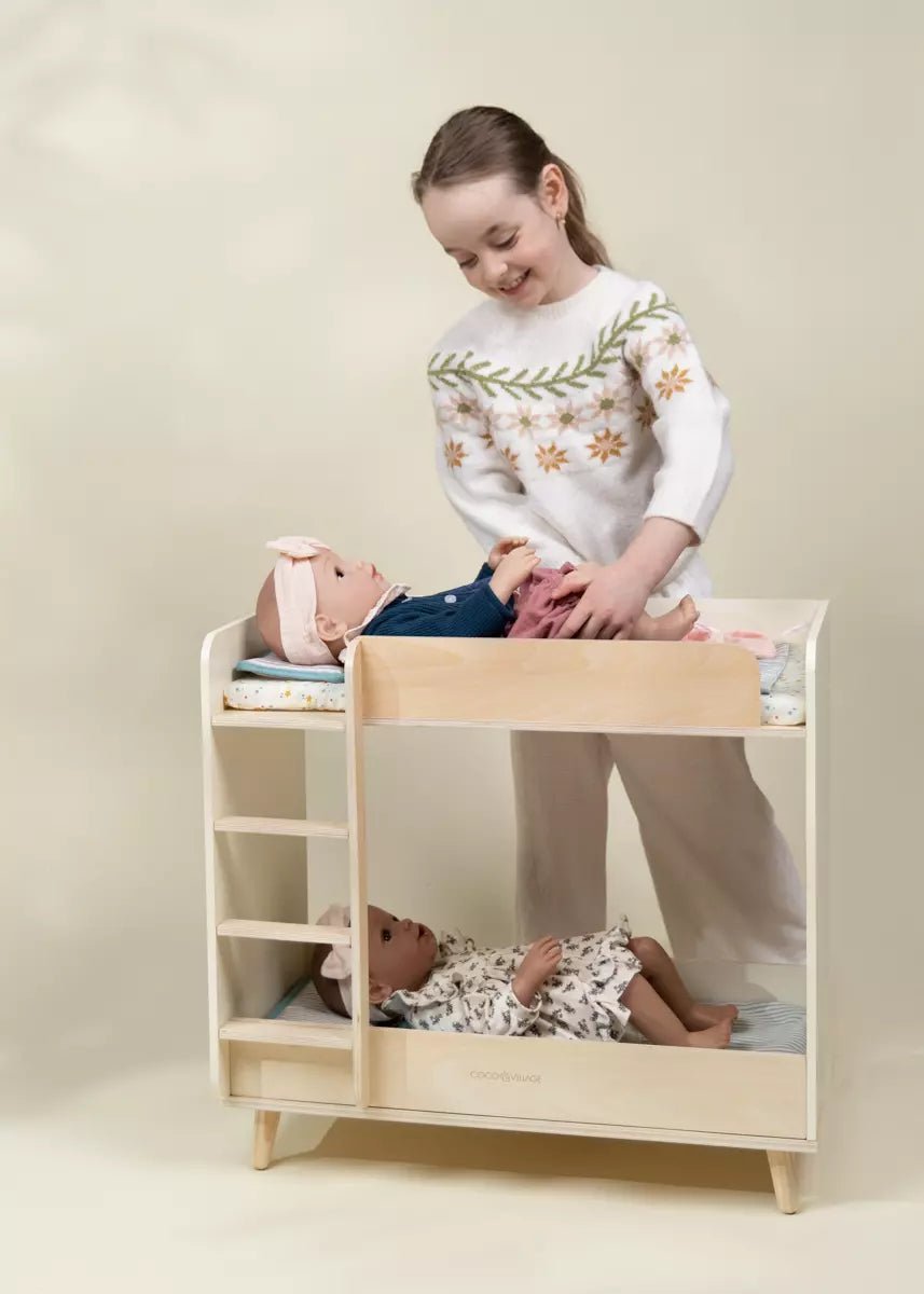 Coco Village Wooden Doll Bunk Bed - Image 9