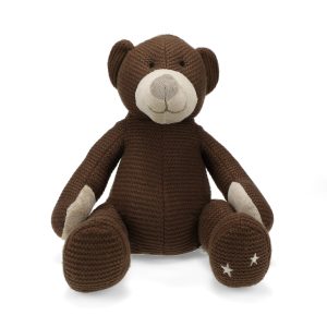 rise little earthling RLE 14" Brown Knit Bear Plush