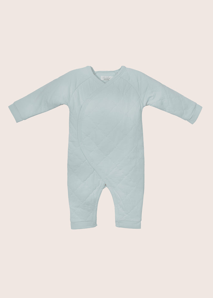 rise little earthling Quilted Wrap Romper - Pink / 6-9m - Image 4