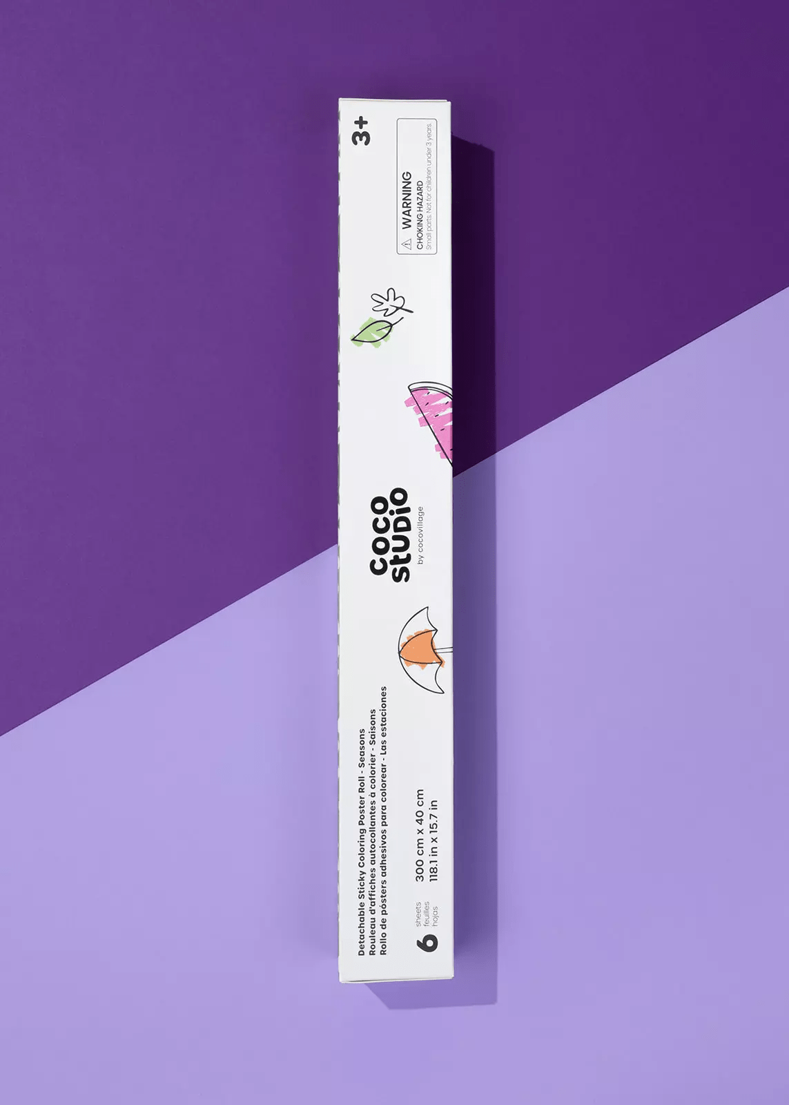 Coco Village Coco Studio Detachable Seasons Sticky Coloring Poster Roll - 6 sheets - Image 3