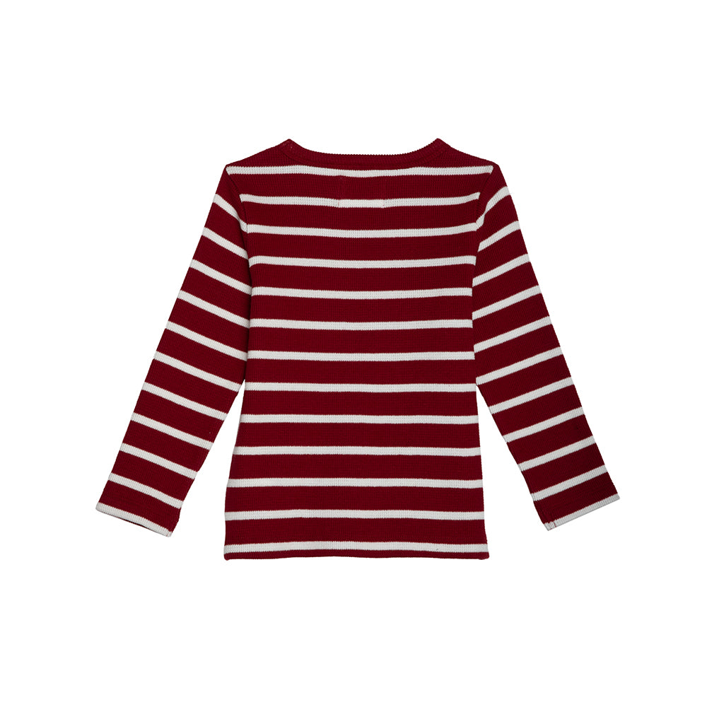 Exclusive Long Sleeve Waffle T-Shirt - Biking Red / 3-4y - Image 2