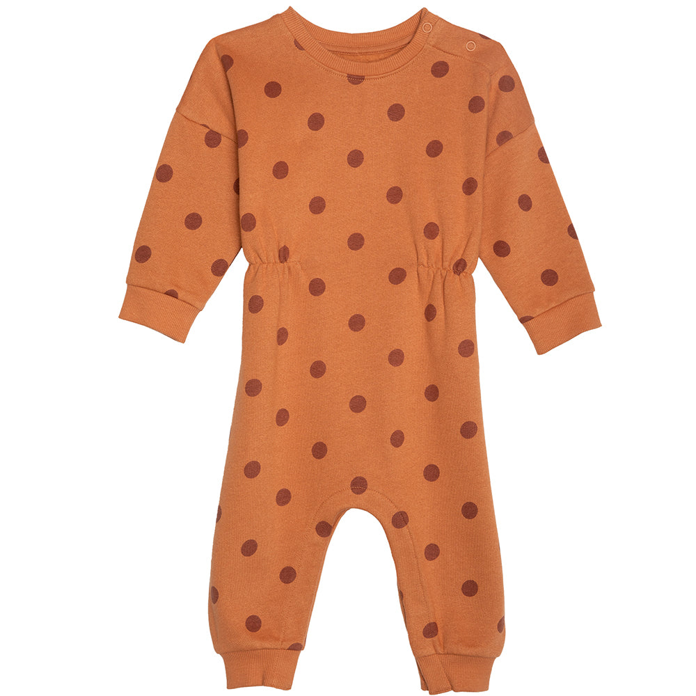 Fleece Romper BGFRP04 - Hazel Dots / 12-18m