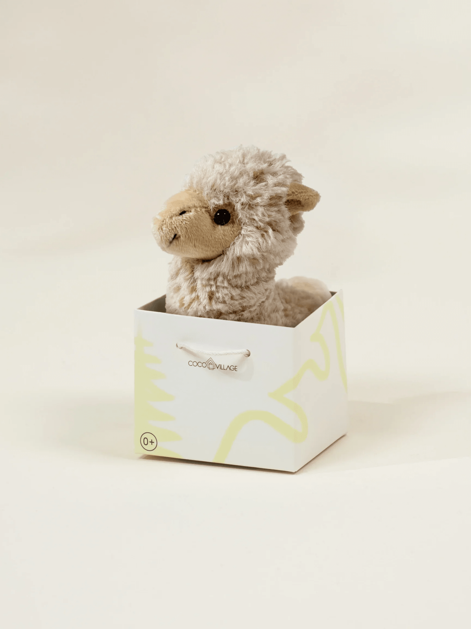 Coco Village Mini Gift Plush Toy - Beige Alpaca