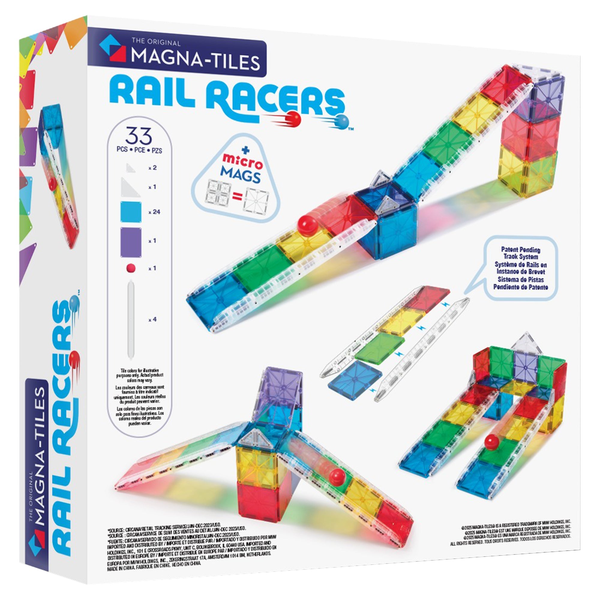 MAGNA-TILES® Rail Racers 33-Piece - Image 3