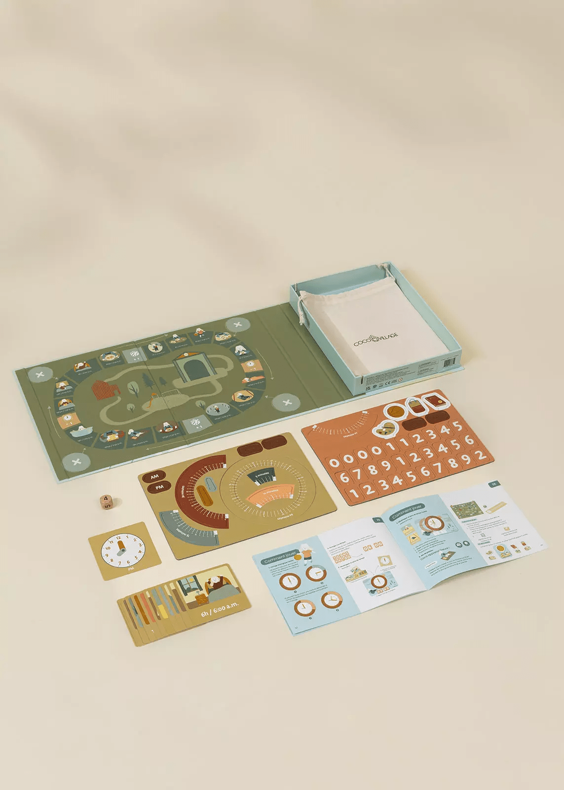 Coco Village Magnetic Learning Playset – Time - Image 3